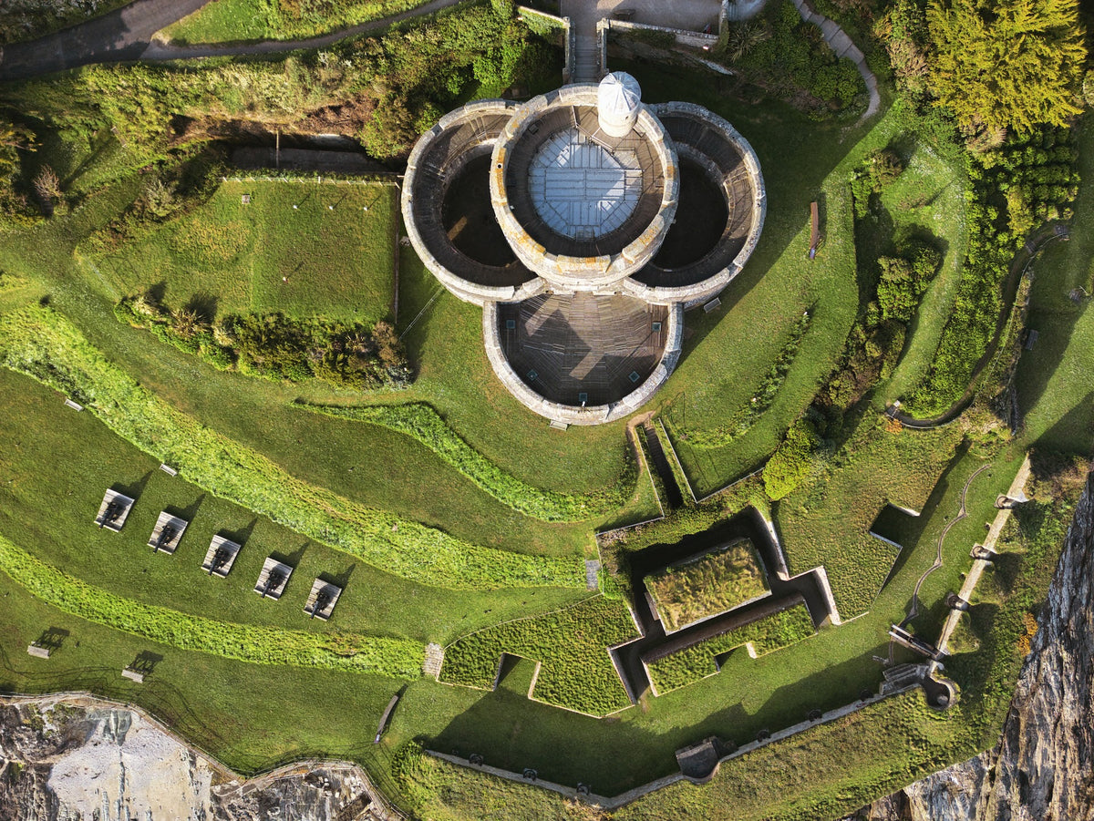 Aerial View of St Mawes Castle, Cornwall — Digital Download